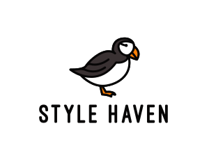 Puffin Bird Animal Logo