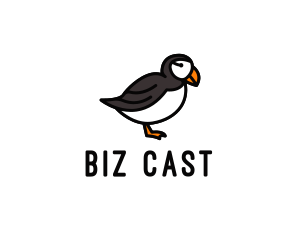 Bird Sanctuary - Puffin Bird Animal logo design