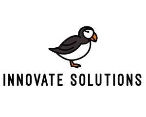 Nature Park - Puffin Bird Animal logo design
