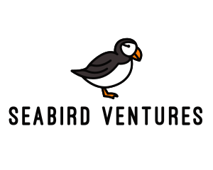 Puffin Bird Animal logo design