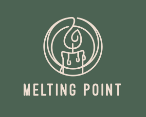 Melting - Melting Candlestick Decoration logo design
