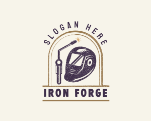 Welder Ironworks Fabrication logo design