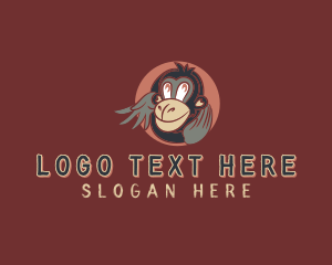 Icon - Monkey Primate Avatar logo design
