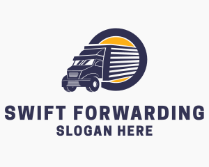 Truck Delivery Mover logo design