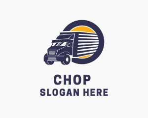 Trailer - Truck Delivery Mover logo design