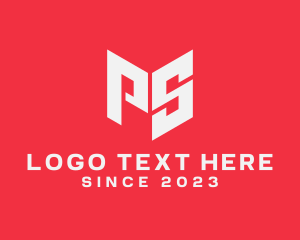Monogram - Digital Letter PS Tech logo design