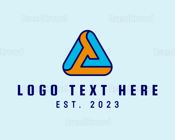 Pyramid Tech Letter A Logo