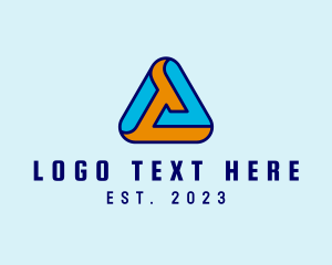Letter Mark - Pyramid Tech Letter A logo design
