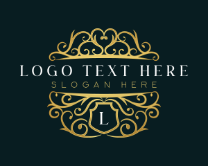 Sophisticated - Shield Luxury Ornamental logo design