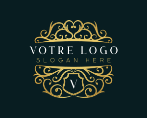 Aristocrat - Shield Luxury Ornamental logo design