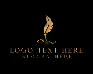 Quill - Calligrapher Quill Pen logo design