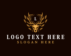 Animal - Premium Deer Horn logo design