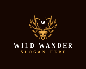 Premium Deer Horn logo design