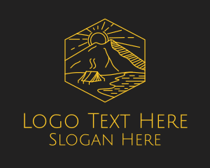 Golden Hexagon Camp Logo
