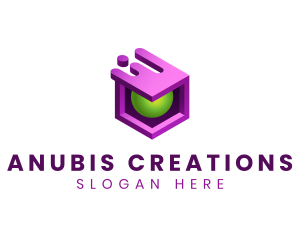 3D Cube Software Tech logo design