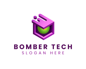 3D Cube Software Tech logo design