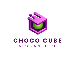 3D Cube Software Tech logo design