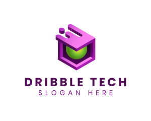 3D Cube Software Tech logo design