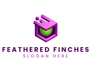 3D Cube Software Tech logo design