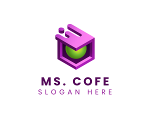 3D Cube Software Tech logo design