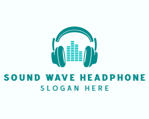 Headphone - Dj Headphone Music Equalizer logo design