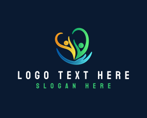 Deaf Community - Heart Hand Care logo design