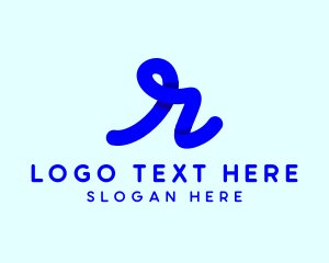 Loop - Generic Cursive Letter R logo design