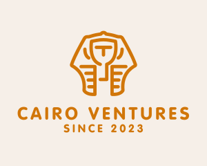 Cairo - Golden Egyptian Headdress logo design