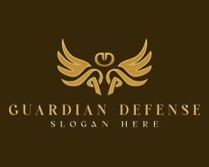 Angel Guardian Wings logo design