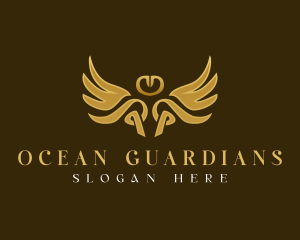 Angel Guardian Wings logo design