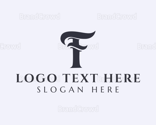 Elegant Boutique Letter F Logo