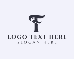 Aesthetician - Elegant Boutique Letter F logo design