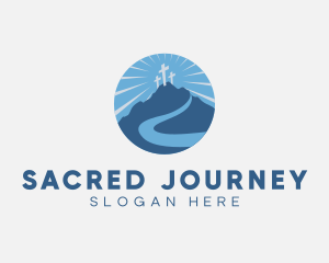 Pilgrimage - Religion Holy Cross logo design