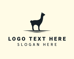 National Animal - Wild Alpaca Zoo logo design