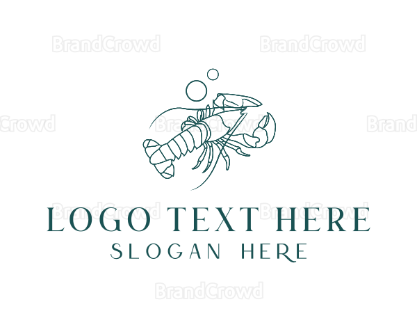 Ocean Lobster Seafood Logo
