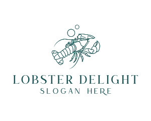 Lobster - Ocean Lobster Seafood logo design