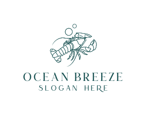 Ocean Lobster Seafood logo design