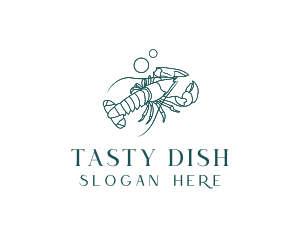 Ocean Lobster Seafood logo design