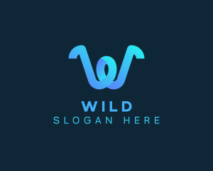 Agency - Gradient Web Developer Letter W logo design