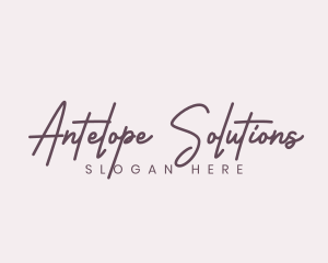 Cursive Feminine Fashion  logo design