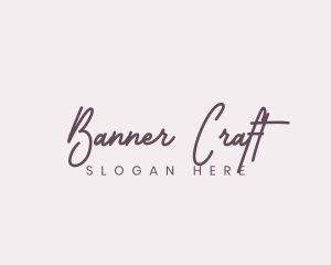 Cursive Feminine Fashion  logo design