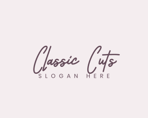 Cursive Feminine Fashion  logo design