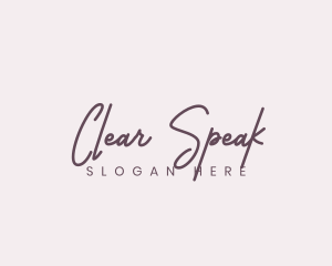 Cursive Feminine Fashion  logo design