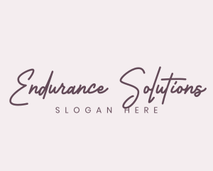 Cursive Feminine Fashion  logo design