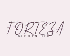 Cursive Feminine Fashion  logo design