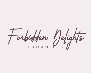 Cursive Feminine Fashion  logo design