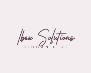 Cursive Feminine Fashion  logo design