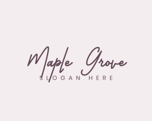 Cursive Feminine Fashion  logo design