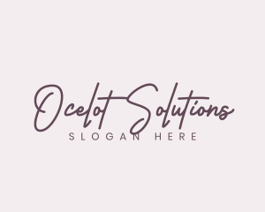 Cursive Feminine Fashion  logo design