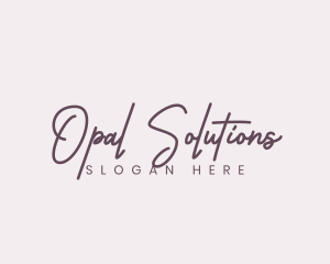 Cursive Feminine Fashion  logo design